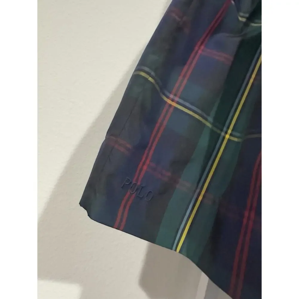 Ralph Lauren Girls Plaid Holiday Dress Size 10 Tartan Plaid Fit Flare